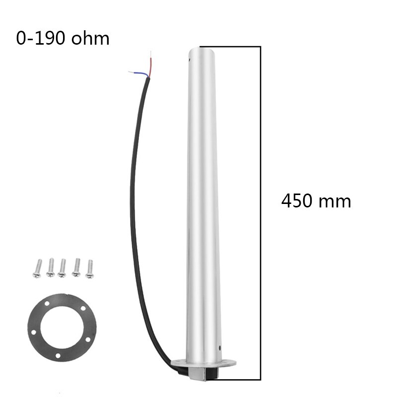 Fuel Water Level Sensor For Car Boat Fuel Level Gauge Sending Unit fit 0-190 ohm with 150 200 250 300 350 400 450 500 mm: 0-190 450mm