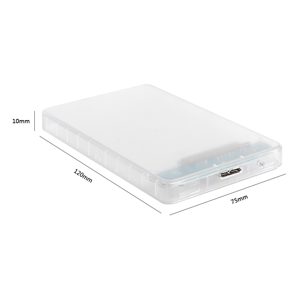 HDD SSD Case 2.5 inch Transparent HDD SSD Case SATA 3 to USB 3.0 Hard Drive Disk Enclosure for Laptop Notebook PC HDD Enclosure