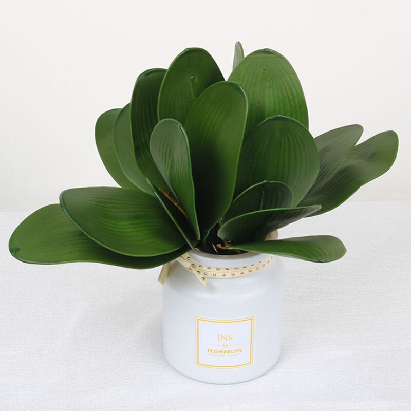 1Pcs real touch phalaenopsis leaf artificial plant leaf decorative flowers auxiliary material flower decoration Orchid leaves