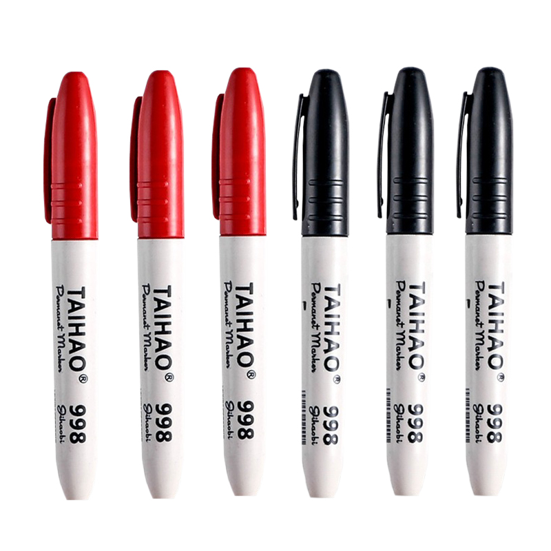 TAIHAO998 Marker Stift Rot Blau Schwarz Marker Stift Öl Schnell trocknend Großen Kopf Stift Lichtecht Farbe Stift Student büro Schreibwaren: Himmel Blau