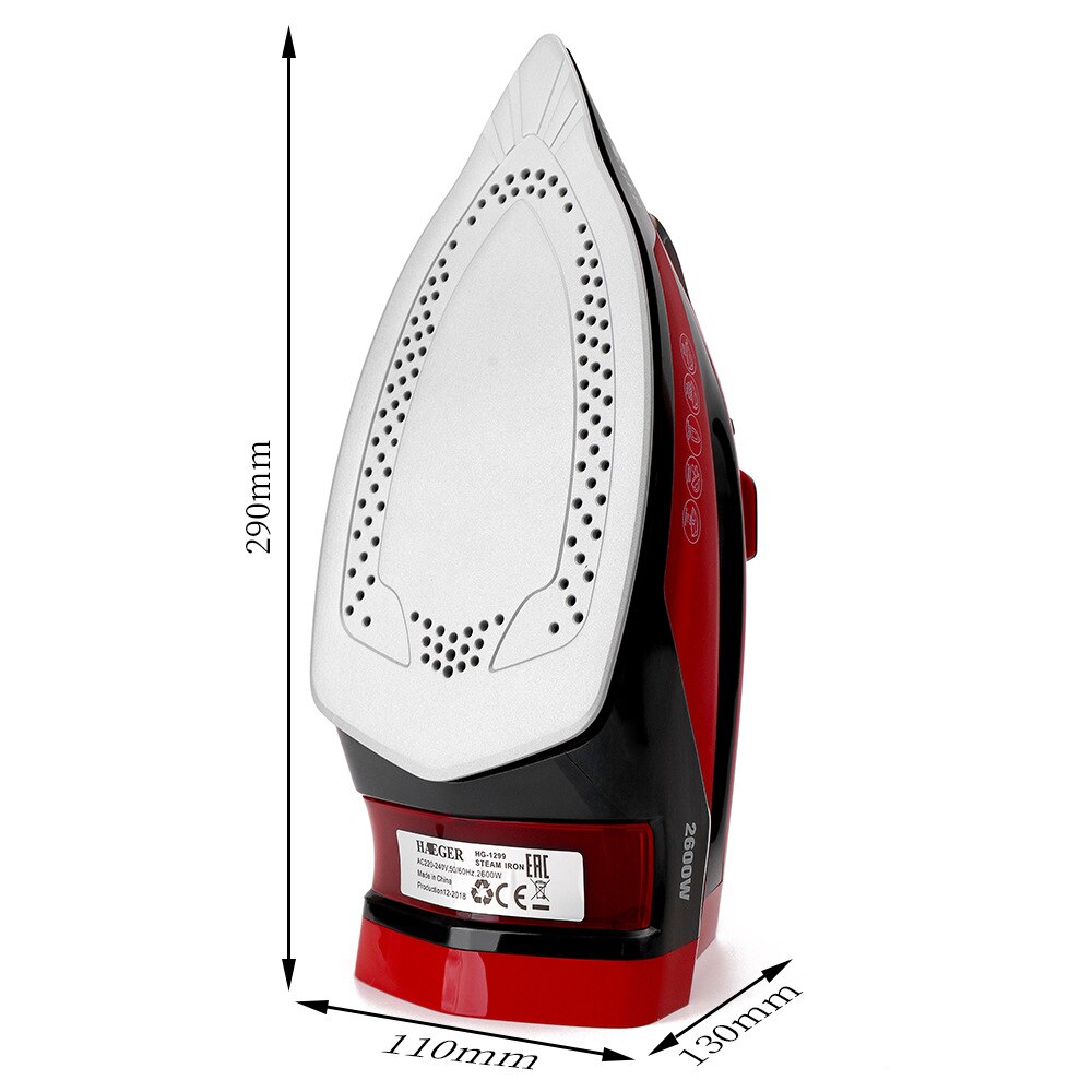 2600W200-240V Cordless Wireless Charging Portable Steam Iron 5 Speed Adjust Clothes Ironing Steamer Portable Ceramic