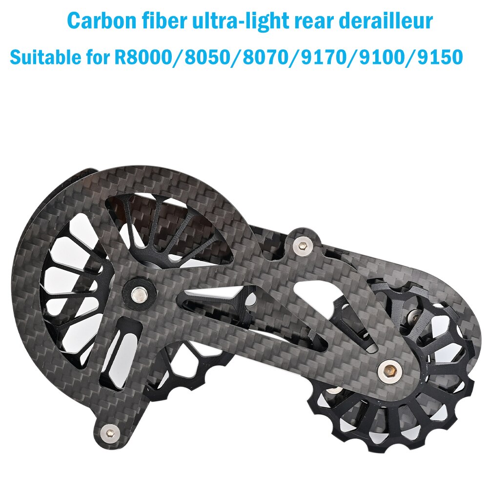 Bicycle Carbon Fiber Ceramic Rear Derailleur 17T Pulley Guide Wheel For 6800 R7000 R8000 R9100 R9000 Bicycle Accessories