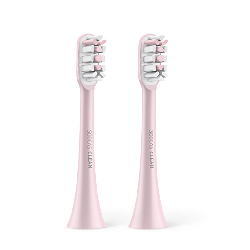 Soocas X3 X1 X5 głowica szczoteczki robić zębów tak biała oryginalna wysokiej jakości 2 sztuki i 3 kolory szczoteczka robić zębów dla Xiaomi Soocas X3: różowy