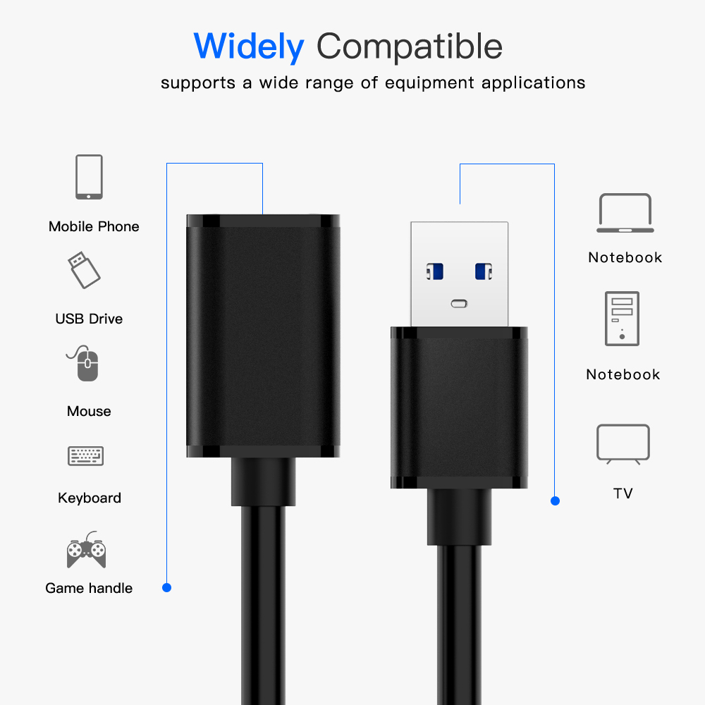 USB 3,0 Verlängerung Männlichen zu Weiblichen Date... – Vicedeal