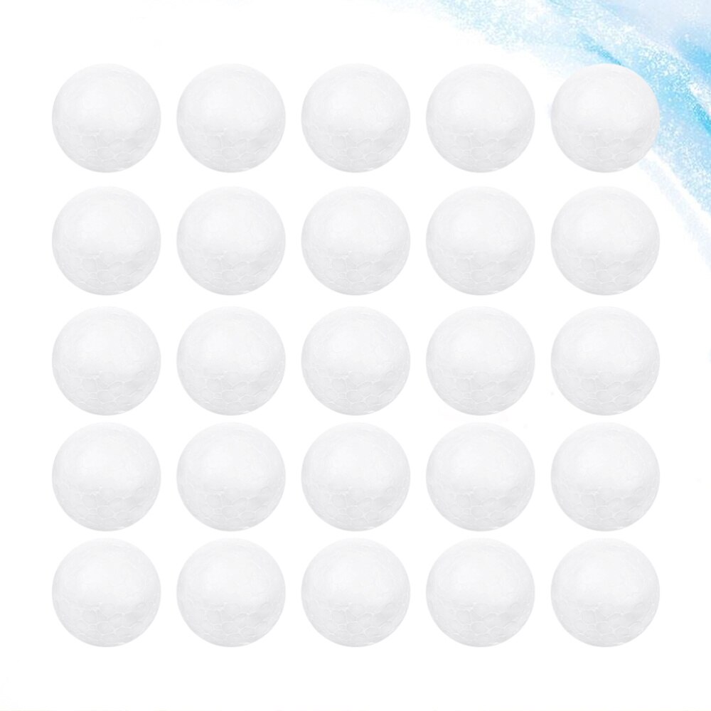 20CM White Children DIY Craft Material Funny Round Christmas Ornament Layout Decorative Props