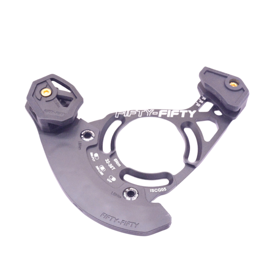 FIFTY-FIFTY DH Racing 1X Series Guía de cadena de bicicleta MTB Cadena de guía de bicicleta ISCG05 Anillo de cadena 28-34T/30-36T/32-36T/32-38T