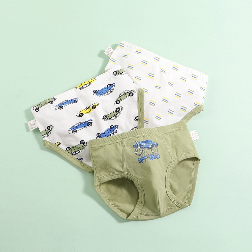 3 Pcs Boys Briefs Children 5% Spandex Cotton Cartoon Boys Children Underwear Children Manufacturers: SJ254