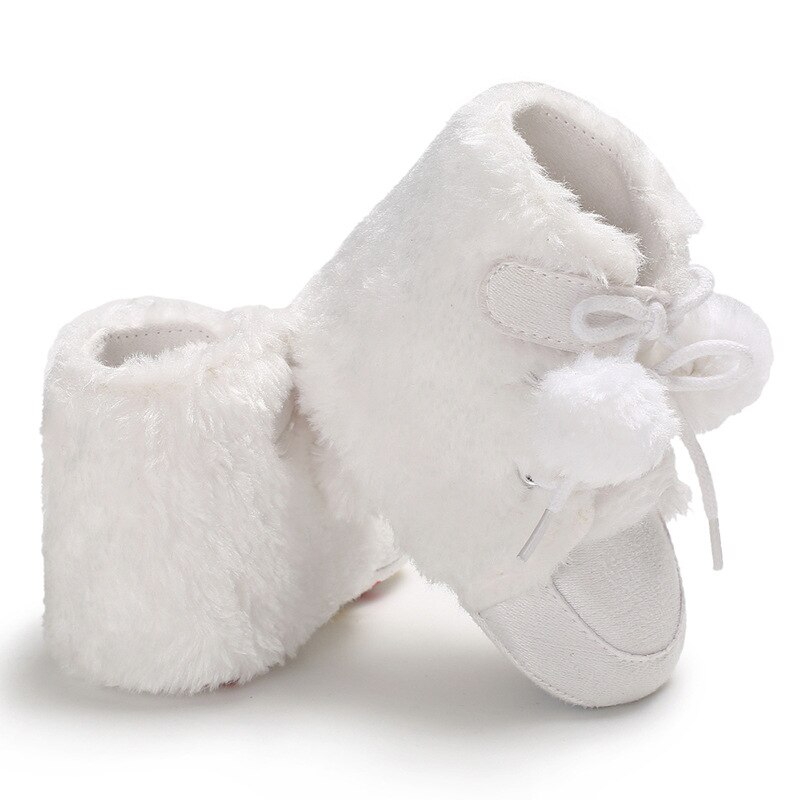 Winter Faux Pelz Baby Schuhe Mädchen Jungen Warme Anti-Unterhose lässig Warmen Turnschuhe Kleinkind Weiche Sohlen Wanderschuhe