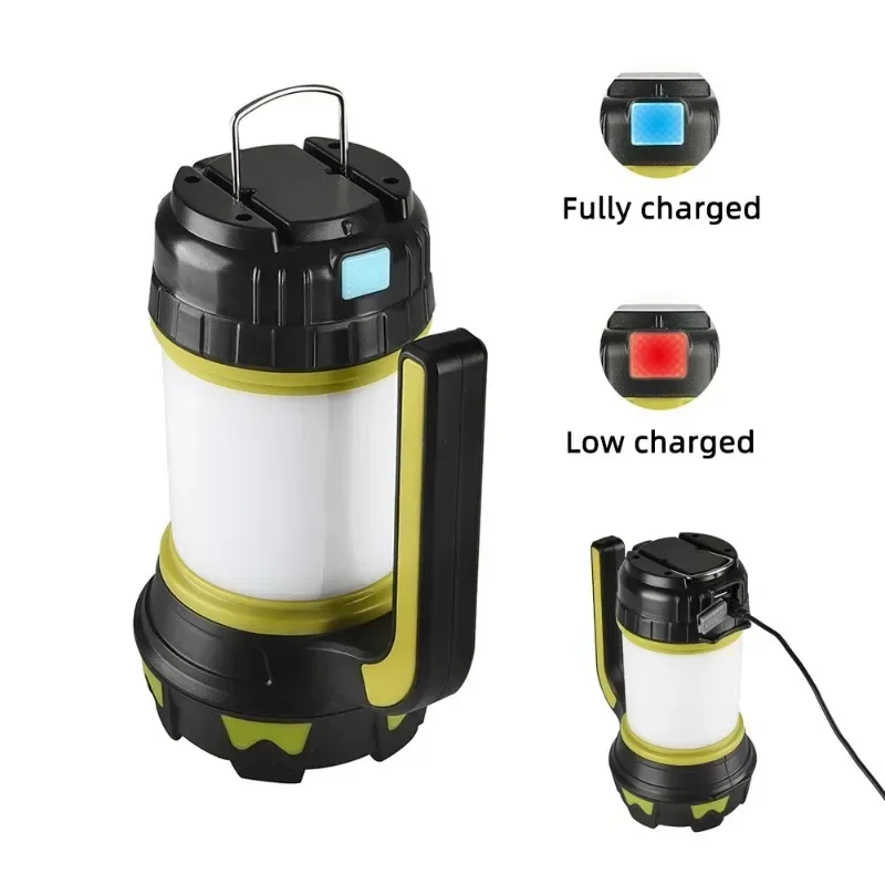 Kamplamp LED-kampeerlamp USB oplaadbare zaklamp Dimbare spotlight Werklamp Waterdicht zoeklicht Noodlantaarn