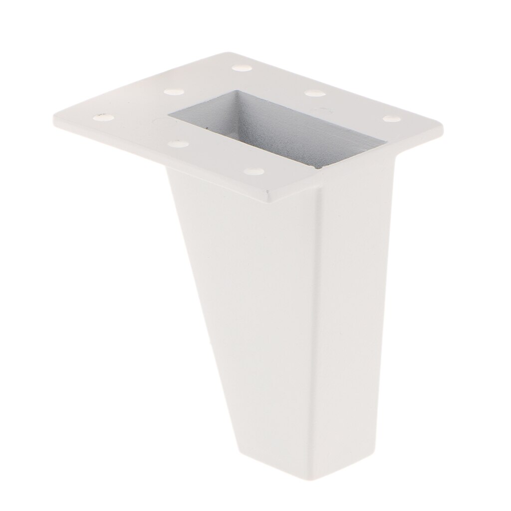 Tunga rostfria metallmöbler ben soffa soffa stol säng ottomansk skåp ben anti-fukt fötter sockel stativ säng stigare 8/10cm: 8cm vita