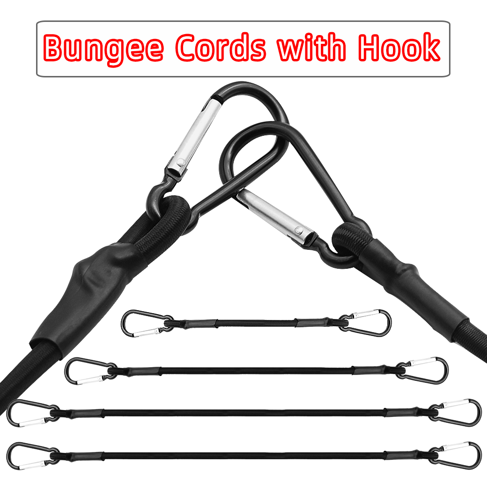1pc 30/60/90/120/150cm Stretch Elastic Bungee Cords with Hooks lightweight Bikes Rope Tie Car Luggage Roof Rack Strap Hooks