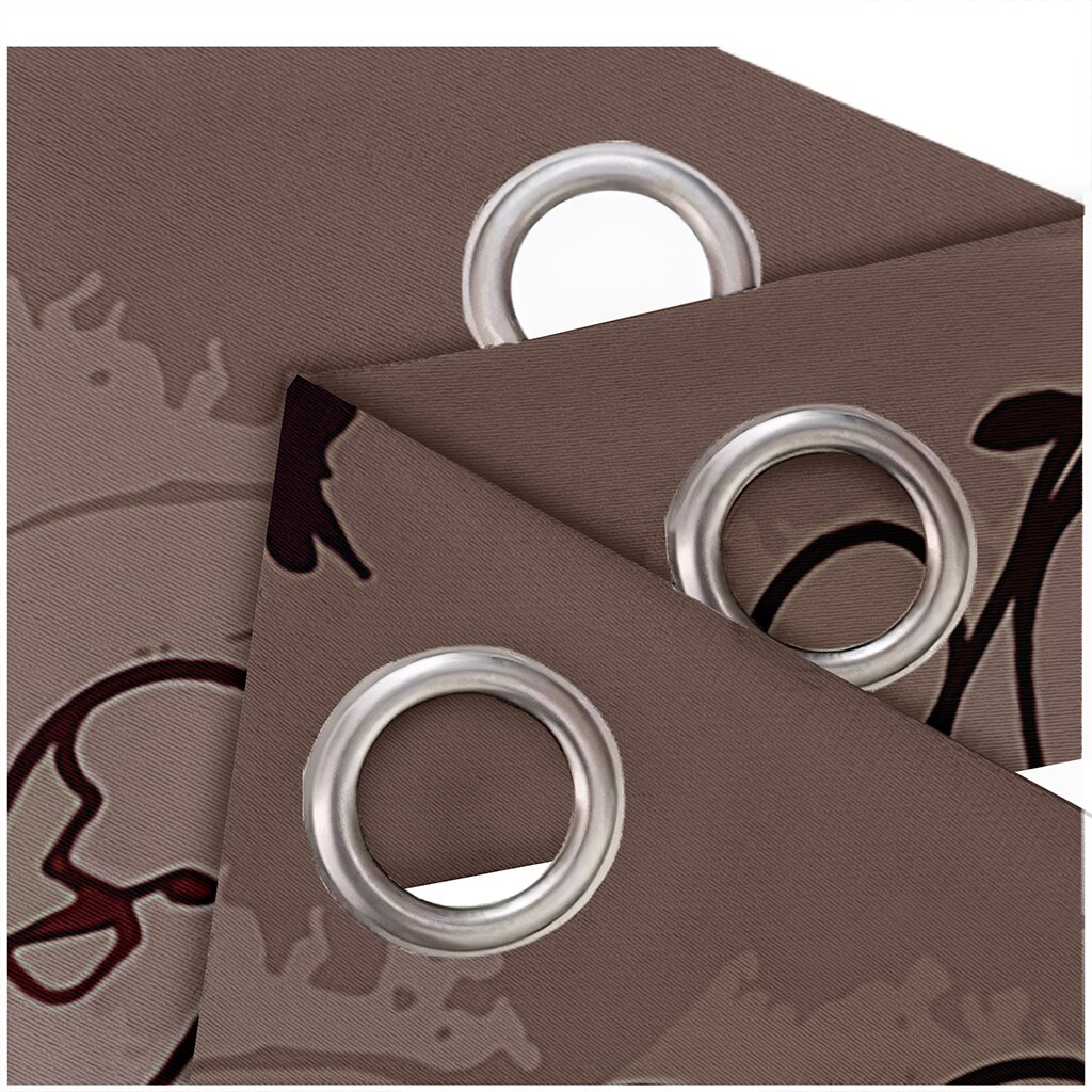 Striped Tree Drawing Printed Curtain Living Room Bedroom Curtain Home Decoration Curtain Adult Essential Curtain