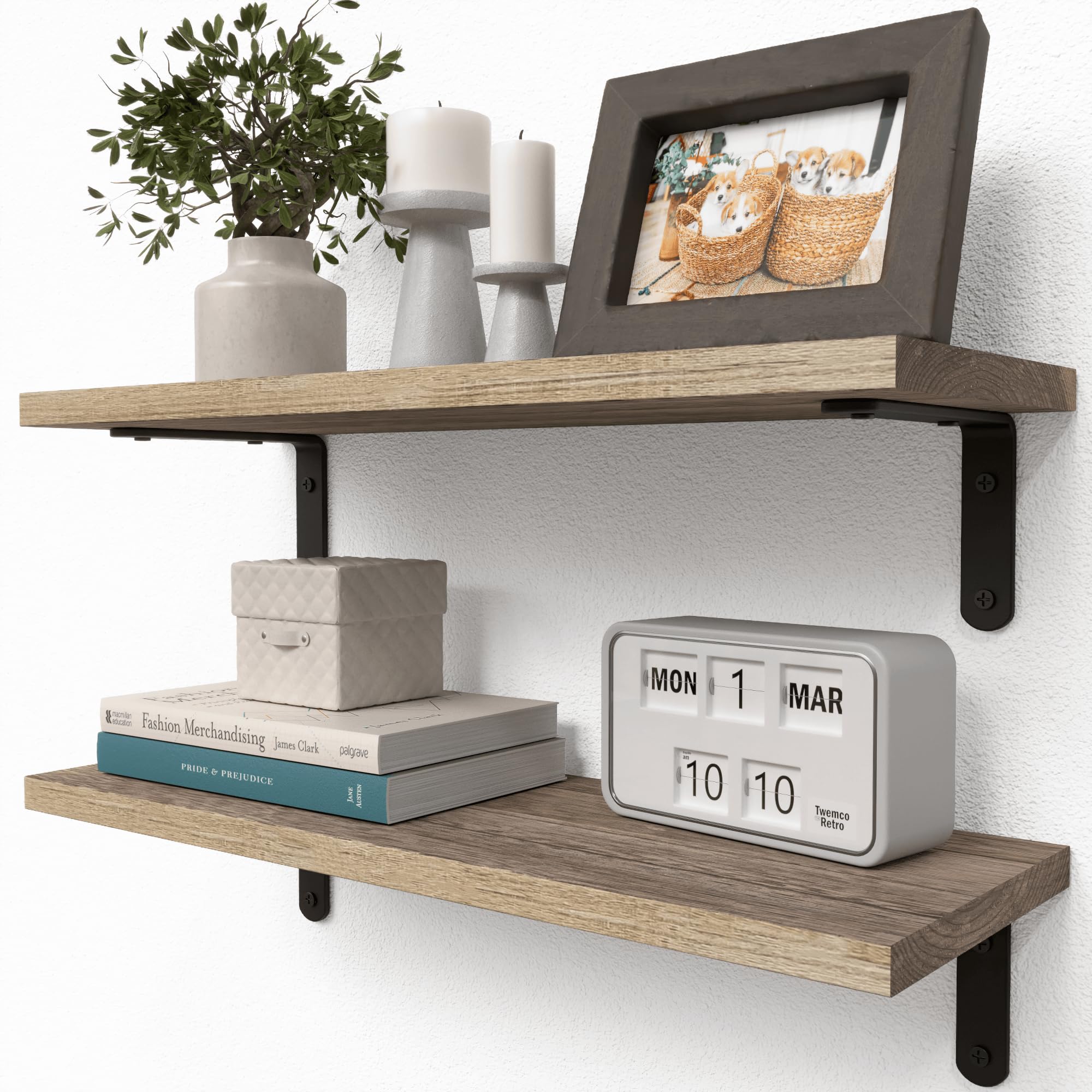 VASAGLE 3 Industriële wandplanken - songmics home