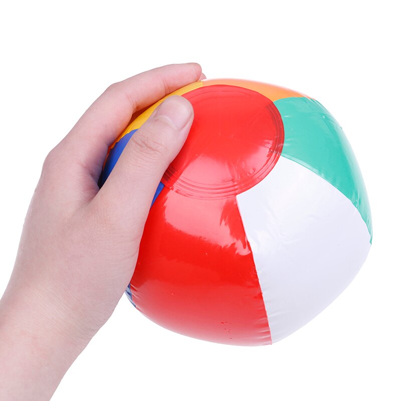 1pc 15cm år jul halloween leketøy regnbuefarge oppblåsbar badeball barnebursdag