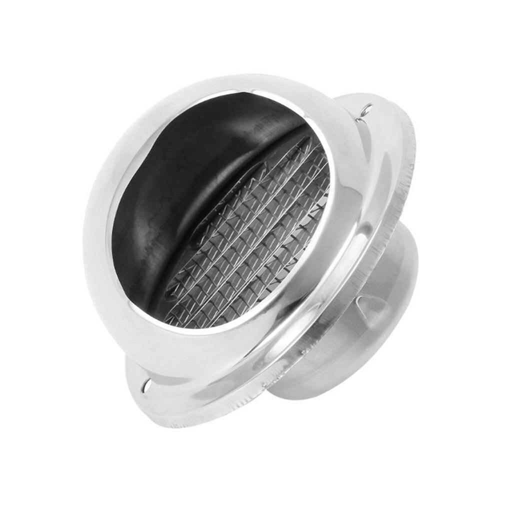 Muur Ventilatierooster Ducting Ventilatie Extractor Outlet Lamellen Halfrond 304 Rvs Air Vent Cover Hood Outlet