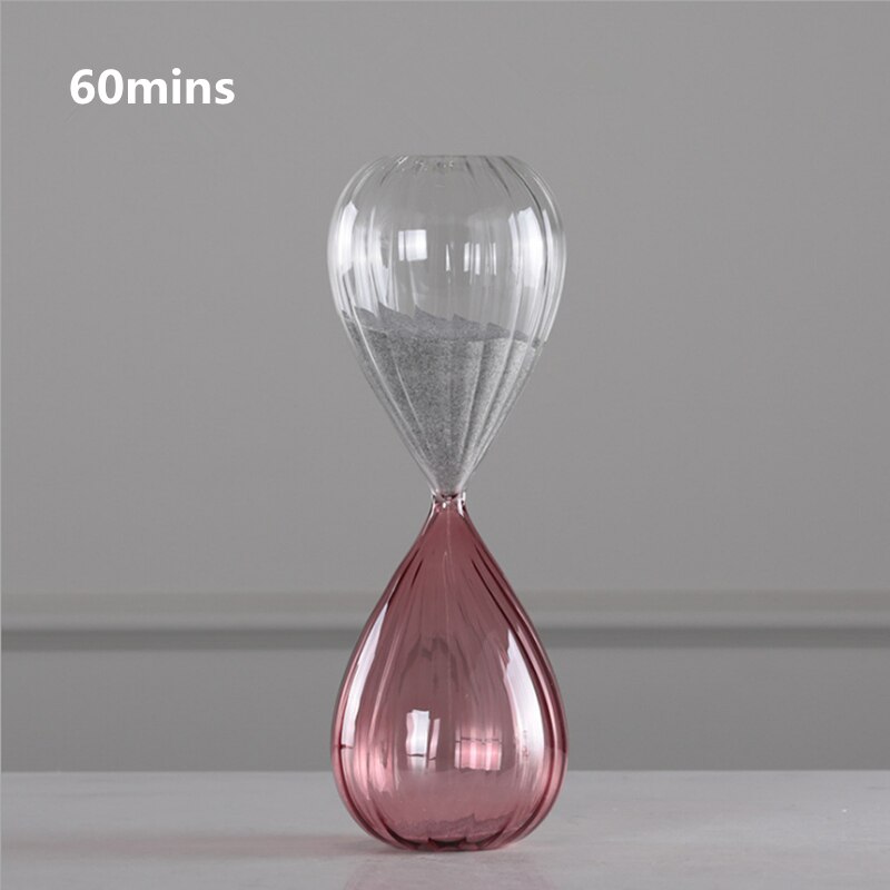 Creatieve Kleurrijke Zandloper Klok Zandloper 10/30/60 Minuten Zandloper Timer Home Decoratieve Items Kunst Cadeaus Voor Kids Ampulheta: 60 mins
