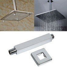 150mm Shower Head Arm Accessories Ceiling Mounted Connection Rectangular