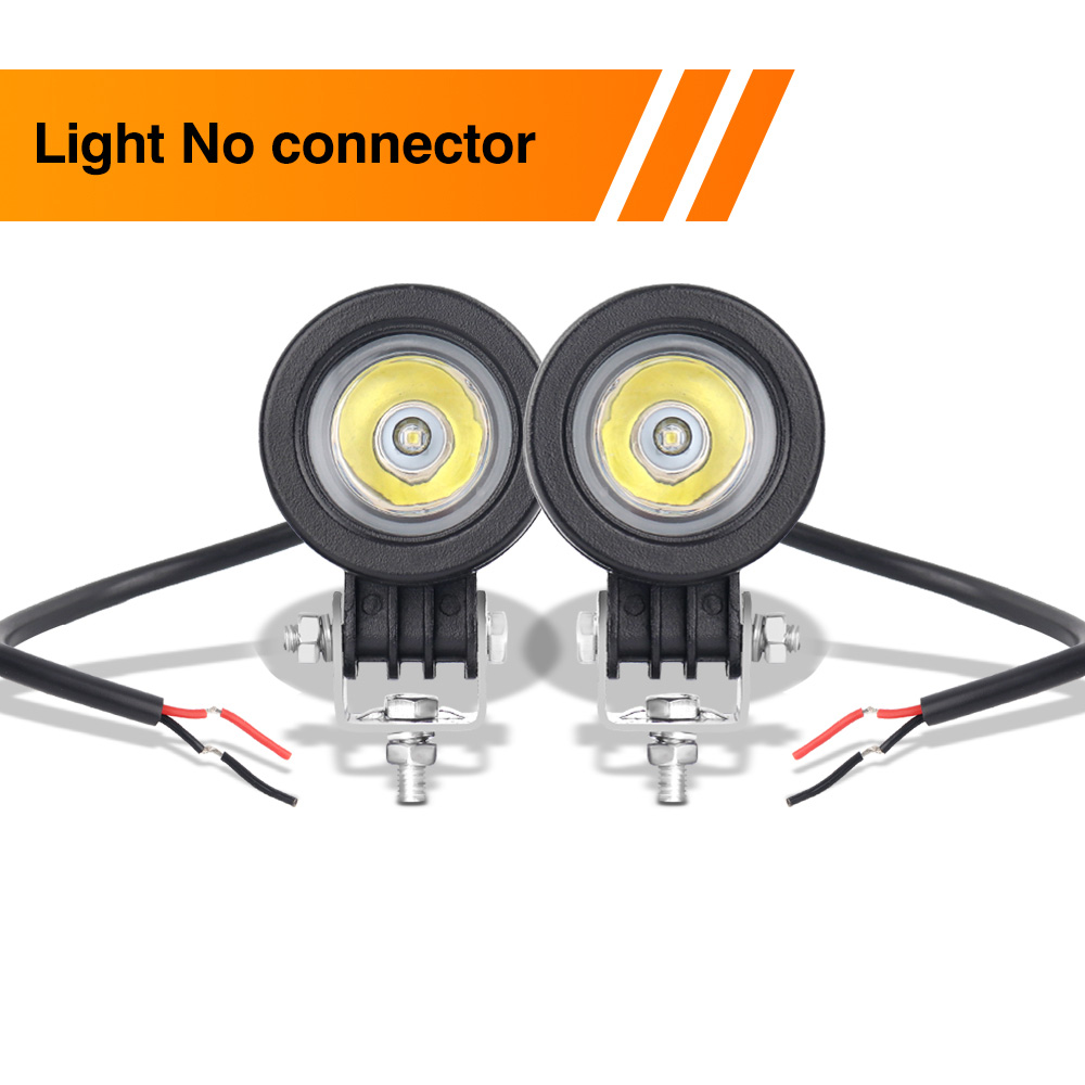 Motorfiets Led Rijden Lichten Spot Beam Extra Signaal Achterlicht Mist Werkverlichting Auto Suv Motor Moto Lamp 6000K: Beige