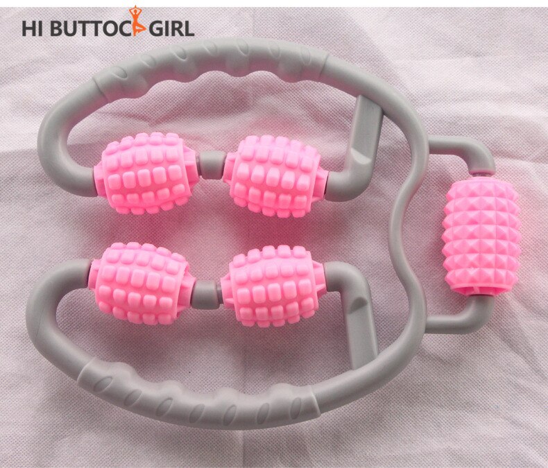 Adjustable Foam Axis Muscle Relaxer Massage Roller Thin Leg Calf Muscle Eliminate Massage Stick Arm Leg Neck Muscle Tissue: Pink