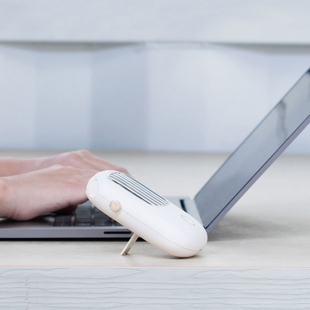 Mini Portable Hanging Neck USB Fan Mute Handheld Desktop Fan with 3 Gears Adjustable Air Cooling Ventilador