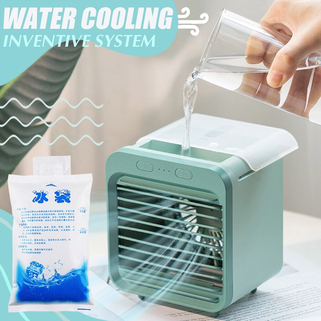 Mini Portable Air Conditioner Humidifier Air Cooler Upgraded Mute Water Cooling Fan Mini Usb Desktop Air Conditioning#gb40