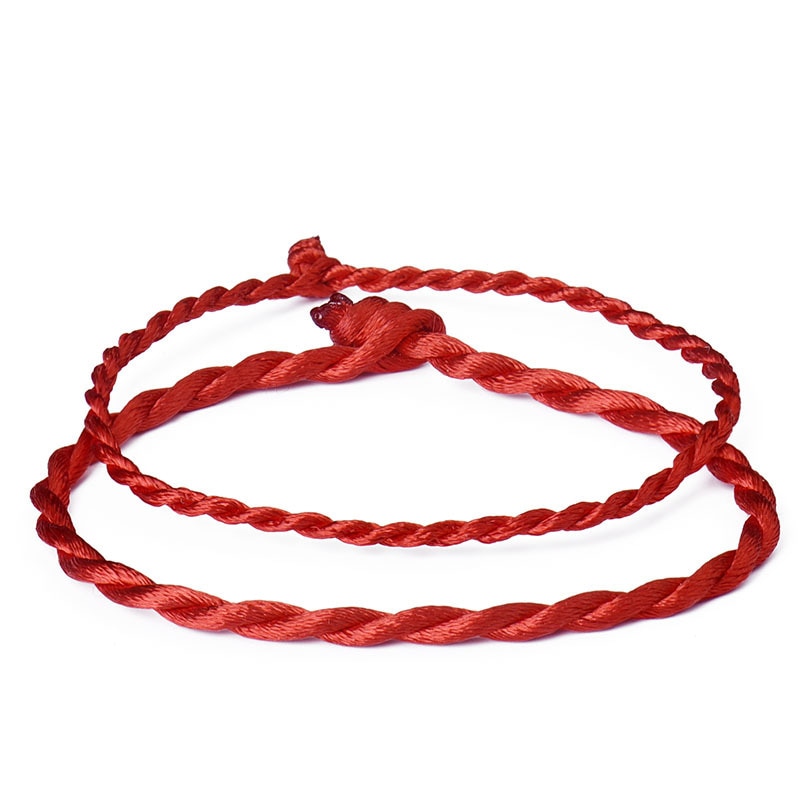 10 pçs/set moda red thread string bracelet lucky red artesanal corda pulseira para mulheres homem jóias amante casal presente atacado