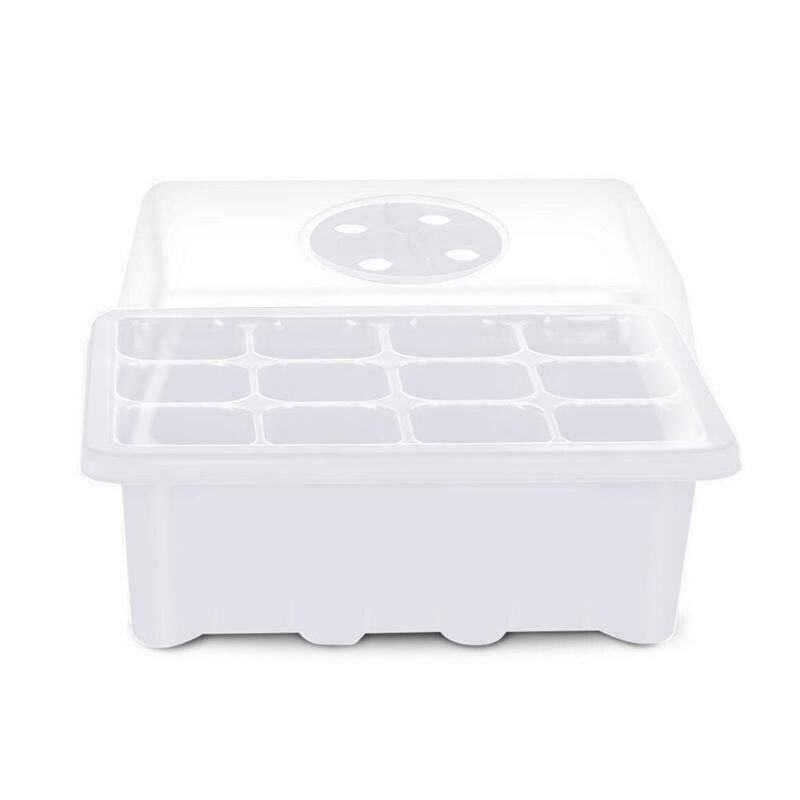 Zaad Starter Lade Cellen Kweekbak Planten Ontkiemen Kit Tuin Zaad Starten Tra: WHITE