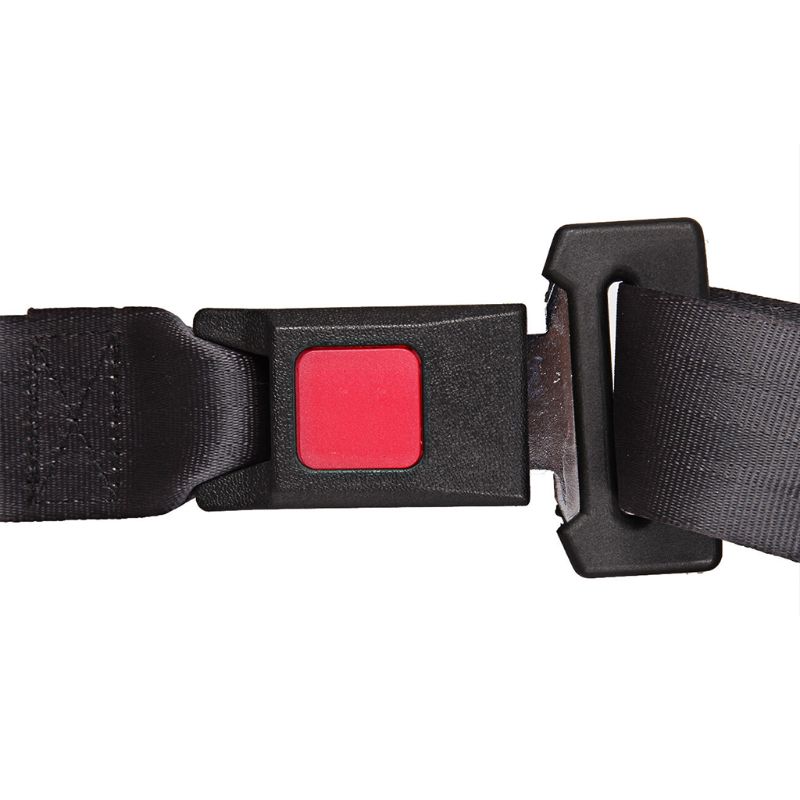 Ceinture de siège de véhicule universel, 3 points, sangle de sécurité ajustable, noire