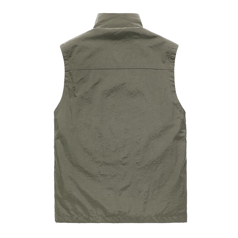 Multi-kieszeń kamizelka wędkarska siatka oddychająca szybkoschnąca kamizelka zewnętrzna mężczyźni kemping wypoczynek wodoodporna kamizelka odporna na zarysowania