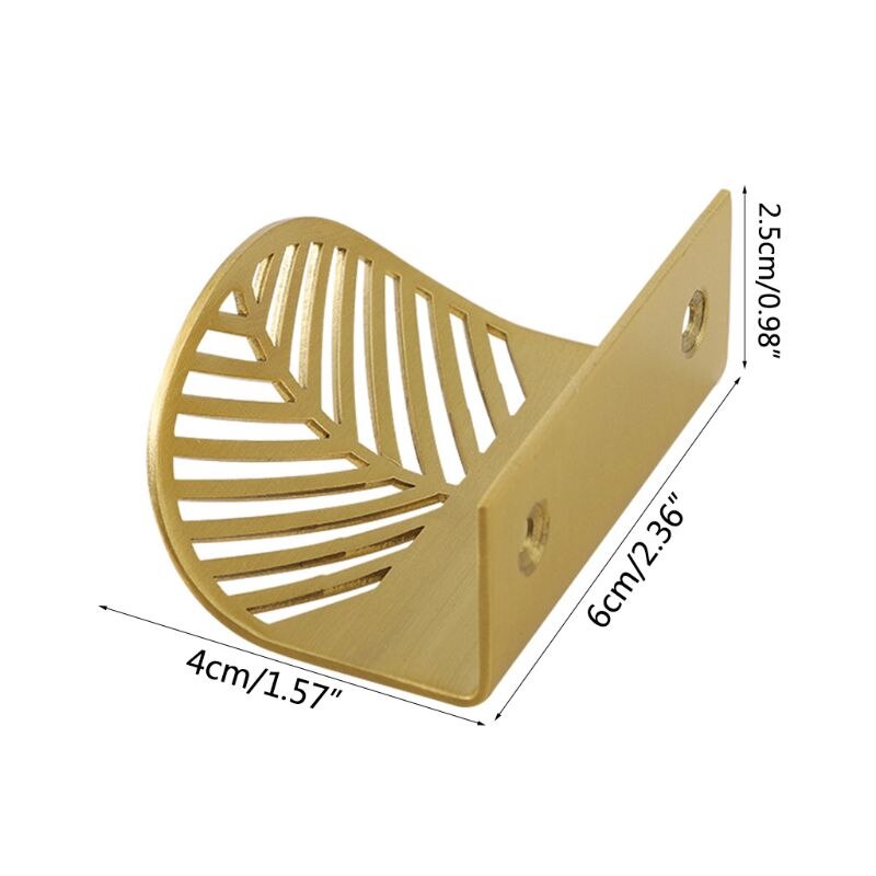 Leaf Shape Brass Door Knob Furniture Handles Drawer Pulls Cabinet Door Knobs