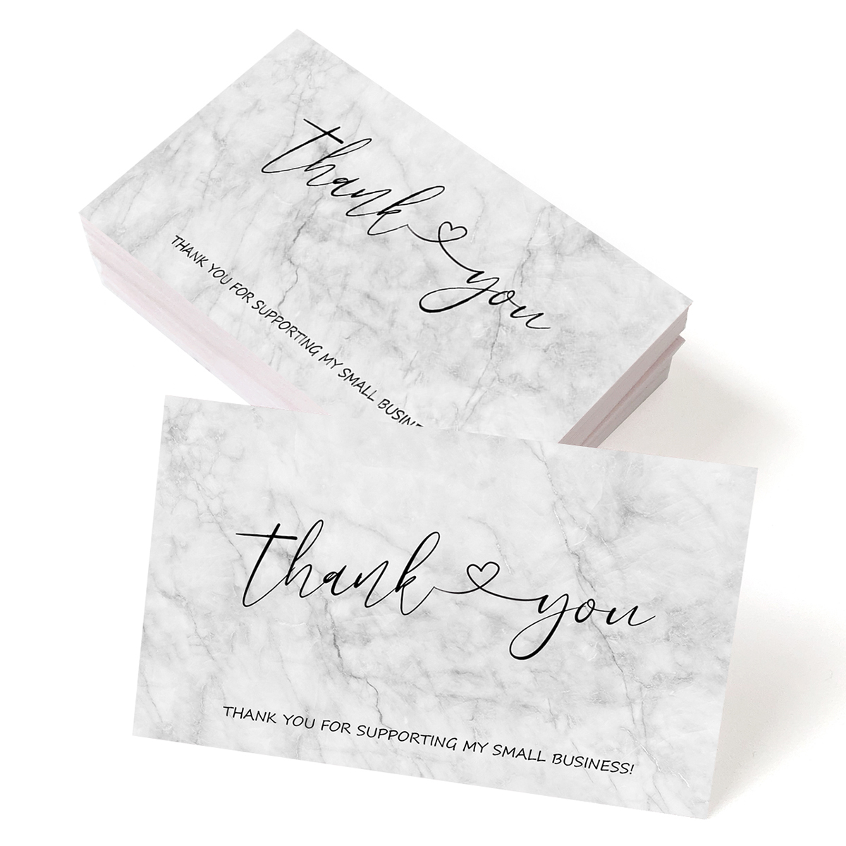 50pcs Thank You Card for Supporting My Small Business Cardstock Thank You Cards for Packaging Party Wedding Invitation Card