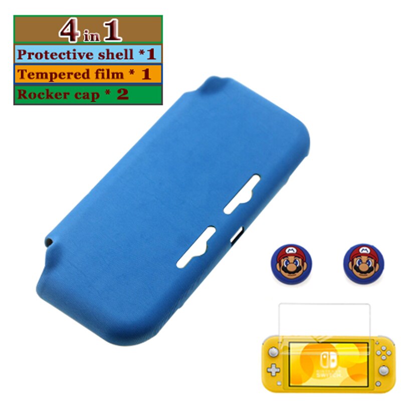 Funda de TPU para Nintendo Switch Lite Mini, carcasa impermeable: 4in1 Blue