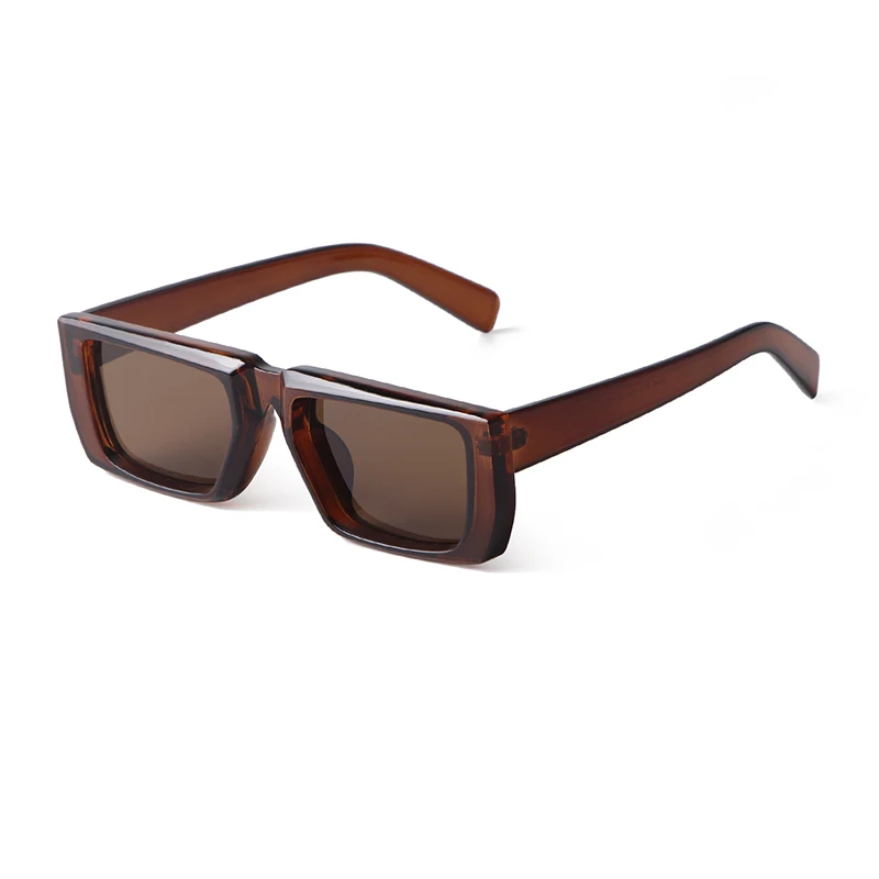 HISTORIA Retro verde rectángulo gafas de sol mujeres hombres Vintage tortuga marco cuadrado gafas de sol UV S2340M: YELLOW