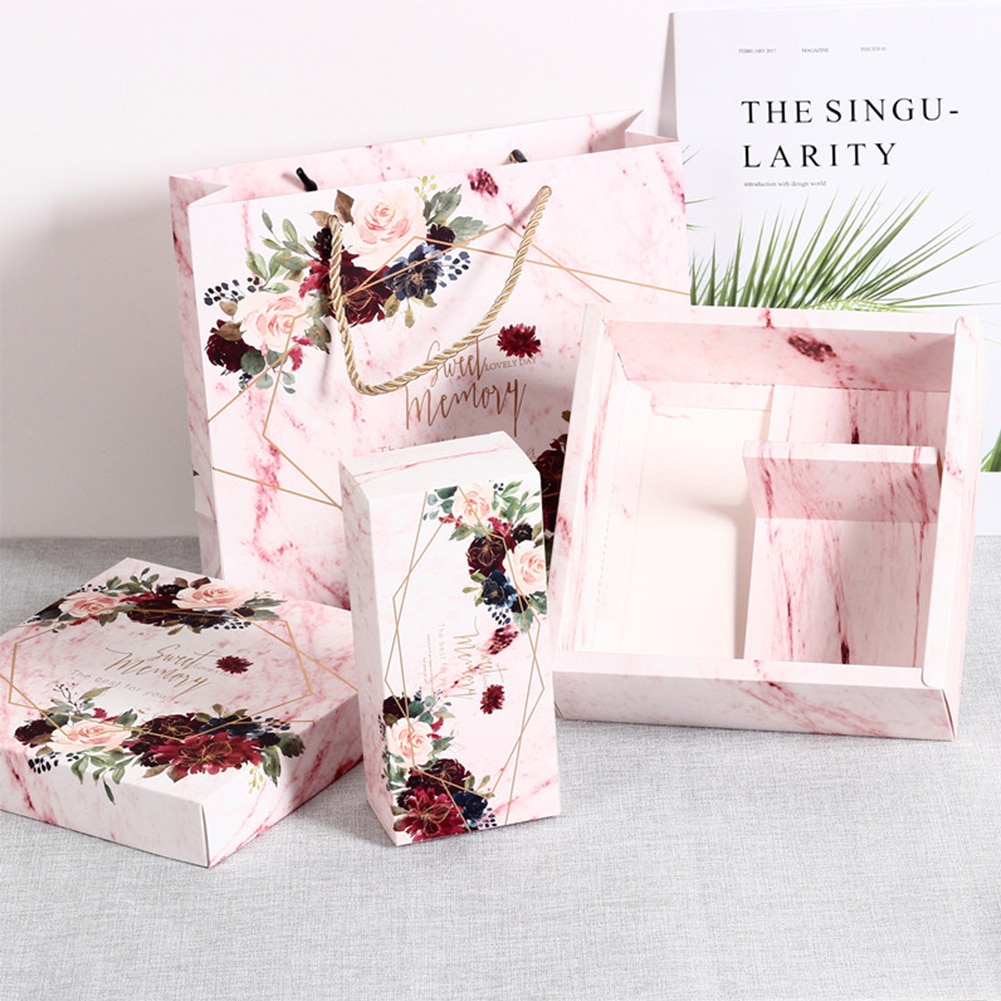 Proposal Flower Pattern Box Wedding Bridesmaid With Box Candy Birthday Bridesmaid Perfect For Wedding Party Decoration