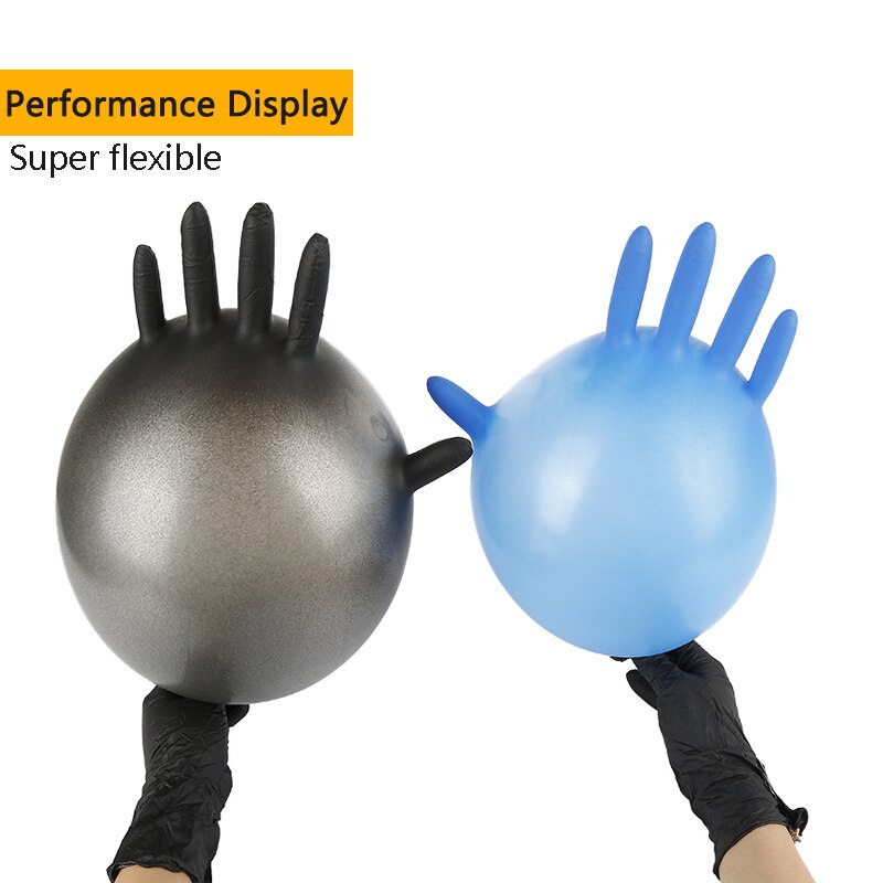 20/100 stuks flexibele, duurzame wegwerphandschoenen van latex, universele rubberen nitrilhandschoenen voor thuis, tuin, autowasstraat