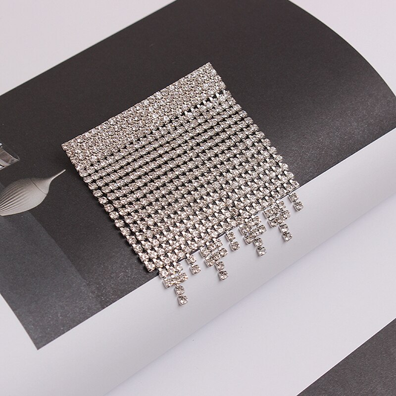 [EAM] Neue Frühling Sommer Strass Quasten Blingbling Persönlichkeit Zubehör Broschen Frauen Flut Alle-spiel JR933: A