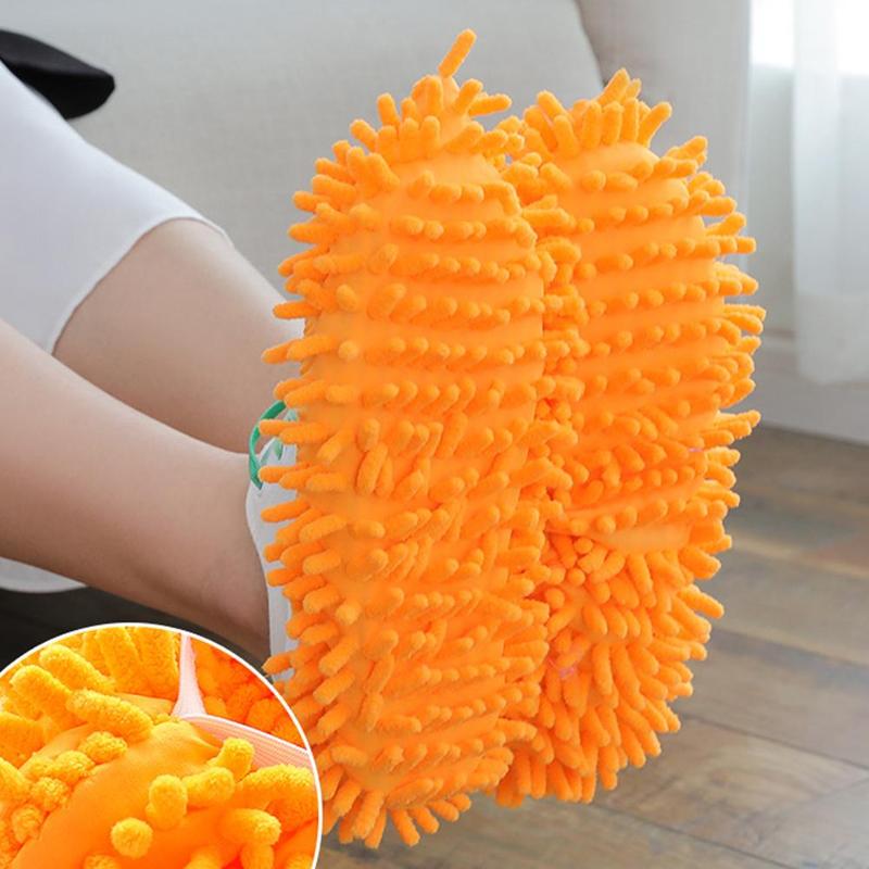 1 cubierta Limpieza de pc para zapatos, multifunción, limpieza de suelo, limpiador de polvo para el pelo, zapatillas para vagos, mopa, herramienta para limpiar zapatos, hogar Ho K9N4