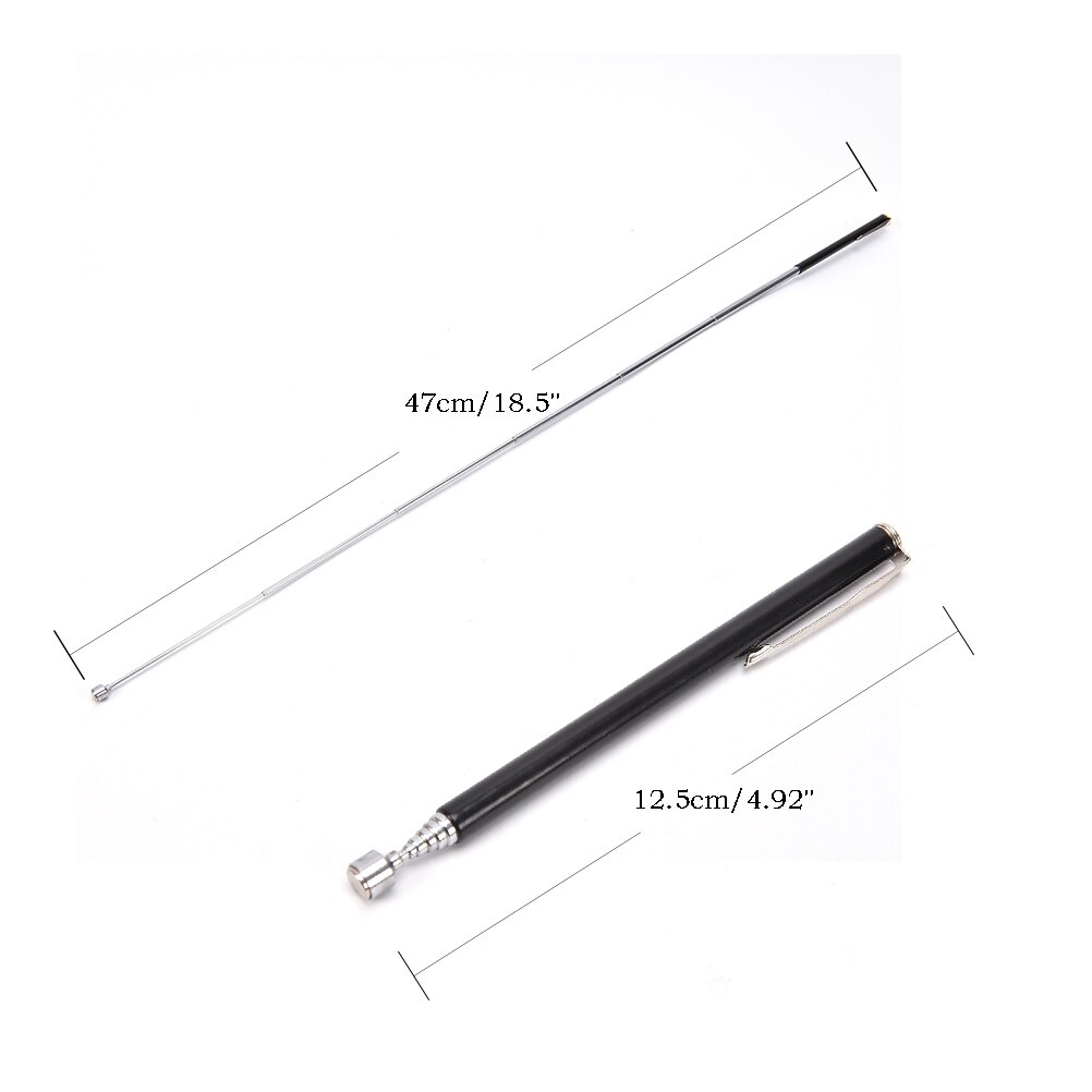 1pc Portable Adjustable 1.5/2LBs Magnetic Telescopic Pick Up Rod Stick Extending Magnet Handheld Tool Length About 12.5cm