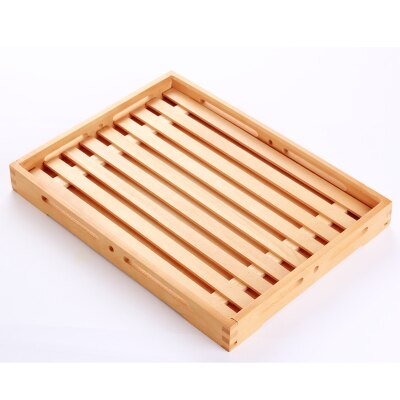 Eco-Friendly Wooden Serving Tray Natural Color Wood Cake Plate Bread Board Baking Store Display Plate Coffee/Tea Trays: 38X28 A2