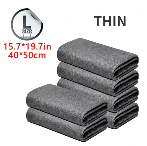 Paño mágico de limpieza engrosado, paños reutilizables de microfibra sin rastro para ventana de coche, trapos de limpieza de vidrio, toallas, herramientas de trapo de limpieza para el hogar