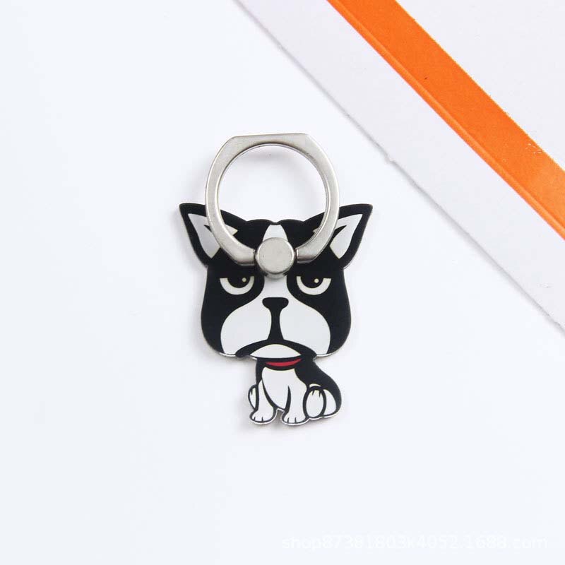 360 Degree Bulldog Cute Dog Finger Ring Smartphone Stand Holder Mobile Phone Holder For Iphone Huawei All Phone: 2