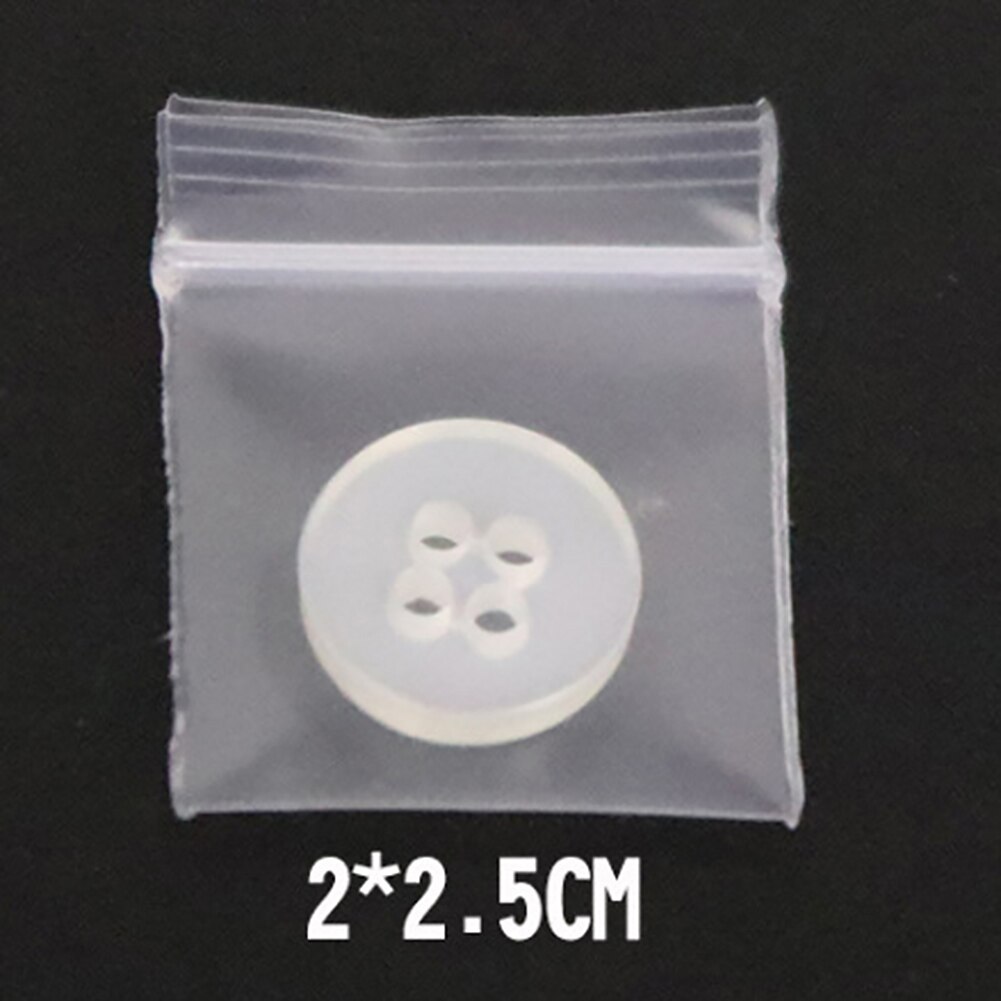 200 stk gjenlukkbare zip-lås-poser selvforseglende klar plast poly ziplock-pose matoppbevaringspakke gjenlukkbar vakuum-frisk pose