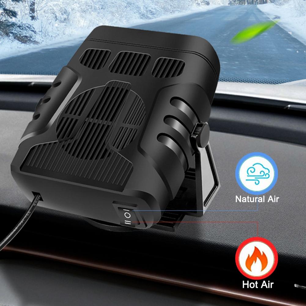 12V/24V 2 In 1 Draagbare Elektrische Auto Heater 360 Graden Rotatie Koelventilator Warmer Wind Ontdooien abs Sneeuw Voorruitverluchting Ontdooier
