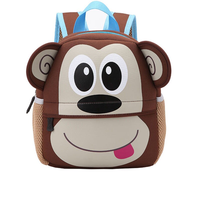 Animais dos desenhos animados crianças mochilas bonito de pelúcia mini mochila de pelúcia crianças sacos de escola meninas meninos mochilas: Color 1