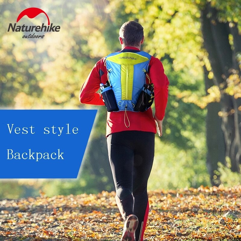 Naturehike Lightweight Running Backpack Vest Pack, Cell Phone and Accessories Holder, Hydration Carrier System Bags for Runners