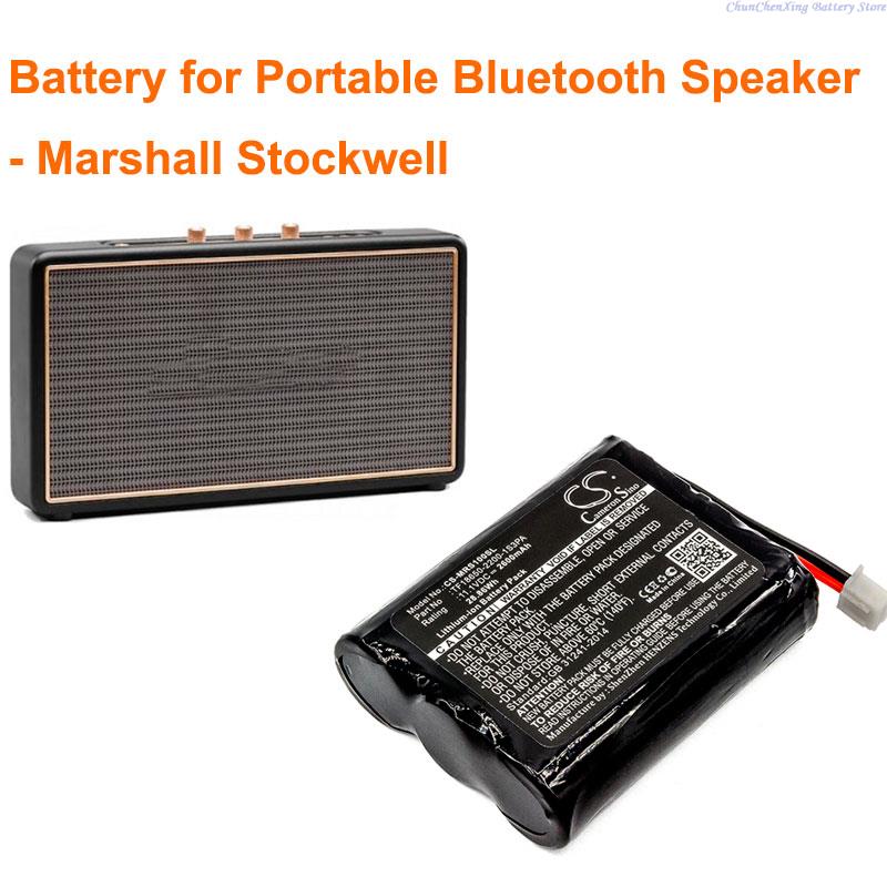 Cameron Sino 2600mAh Batterij TF18650-2200-1S3PA voor Marshall Stockwell