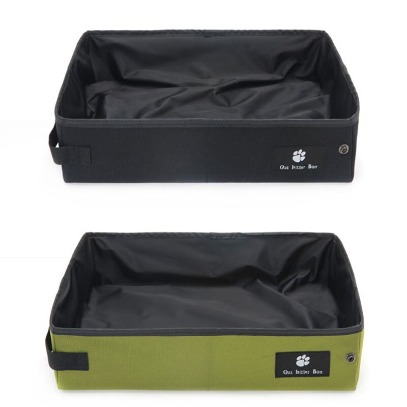 Vovopet Portable Waterproof Cat Litter Cats Litter Box Foldable Outdoor Travel Puppy Cat Training Litter Boxs Pee Pad Tray Clean
