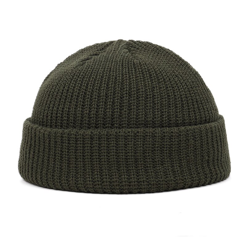 11 Stijlen Gebreide Hoeden Voor Vrouwen Gildkruid Mannen Beanie Hat Winter Retro Brimless Baggy Meloen Zachte Cap Mutsen Hoeden Voor mannen: green