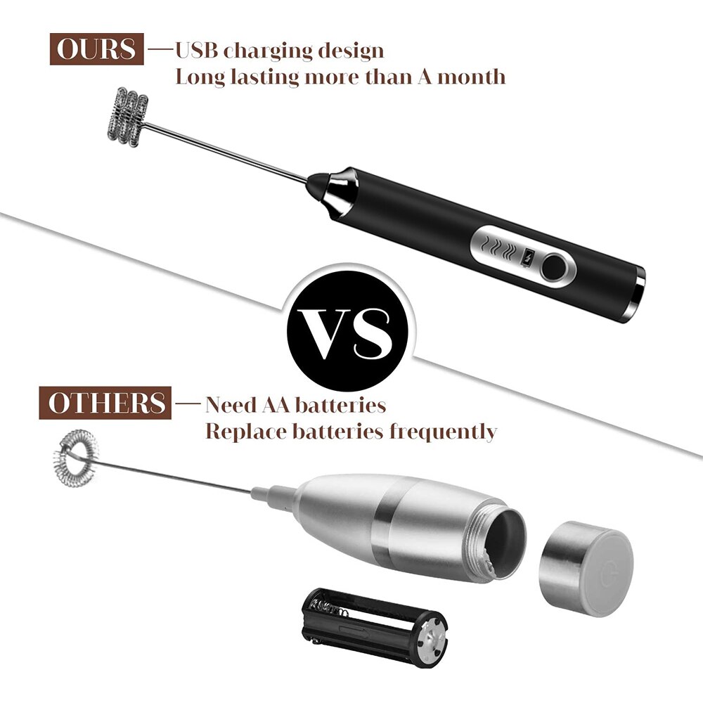 LIFENOVA 3 Modes Electric Milk Frother Frothing Foamer blender mixer