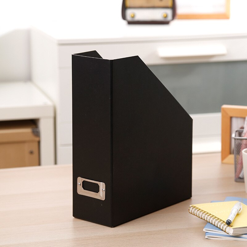 Book File Folder Stand Box Desktop Storage Box Paper Bookshelf Office Foldable: 01